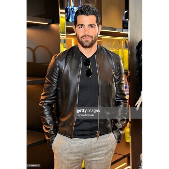 DSQUARED2 Single Rider Jacket / Lamb Leather Bomber / 50/Sheep Leather / Blk NWT - Picture 14 of 16